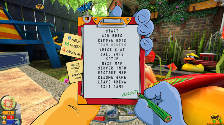 Revised menu in WoP 1.7