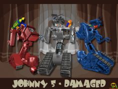 Johnny 5 damaged skins