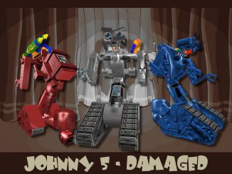 Johnny 5 damaged skins