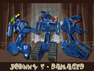 Johnny 5 damaged blue team skin