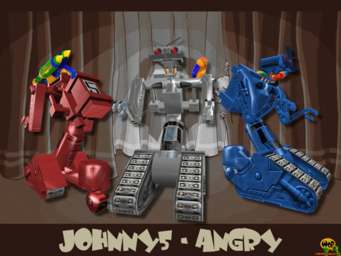 Johnny 5 angry skins