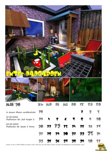 20 Jahre ENTEs PadMaps - Mai (DE)