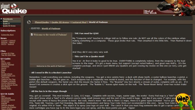 PlanetQuake.com (US) | 07/03/2005