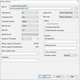 Create and release a PK3 file – World of Padman