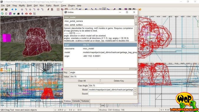 Entity misc_model with key angle for simple rotation