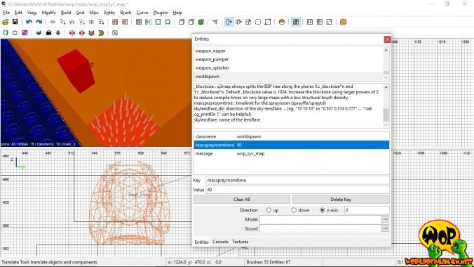 Define the dwell time in the spray room yourself using key maxsprayroomtime