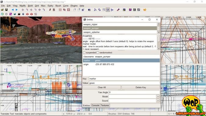 Entity weapon_pumper with defined weapon marker in green design